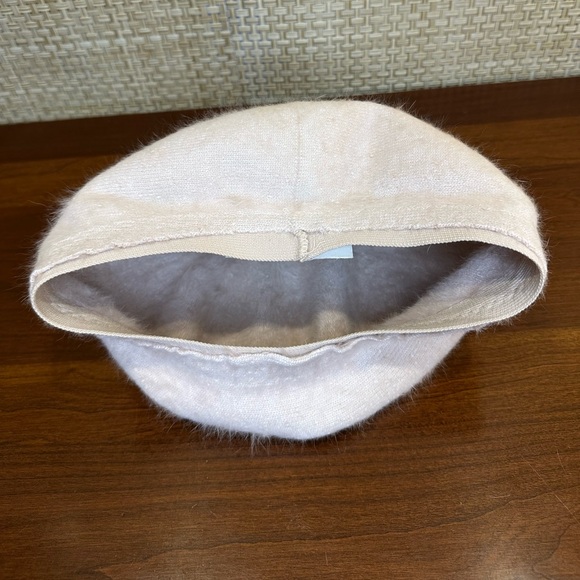 VTG 1990's Kangol Beige Angora & Wool Beret United Kingdom - Picture 11 of 11